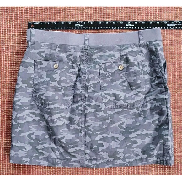 Lee Skort Womens 16 M Mid Rise Regular Fit Camo Gray New W Tags - Picture 3 of 4